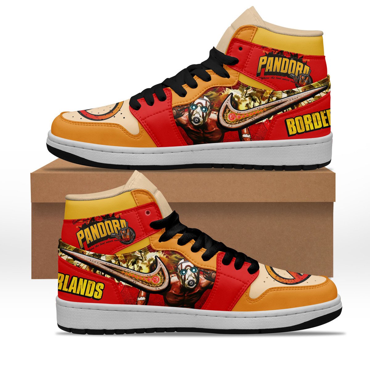 Ideafootwear Borderlands AJ1 High Sneakers Shoes For Men And Women