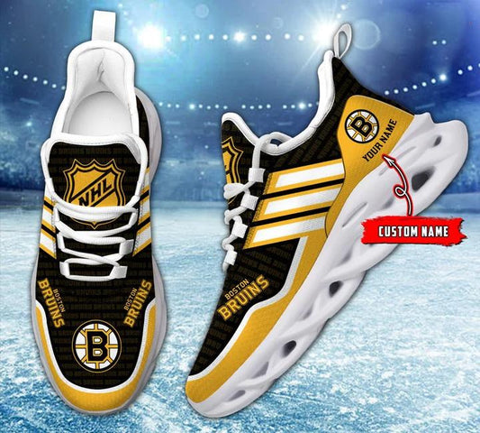 Ideafootwear Boston Bruins Max Soul Shoes Sneakers For Men And Women
