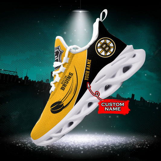 Ideafootwear Boston Bruins NHL Max Soul Shoes Sneakers For Men And Women