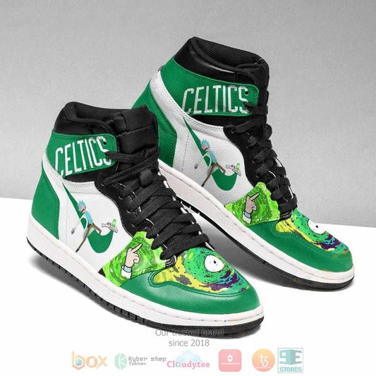 Ideafootwear Boston Celtics NBA AJ1 High Sneakers Shoes For Men And Women