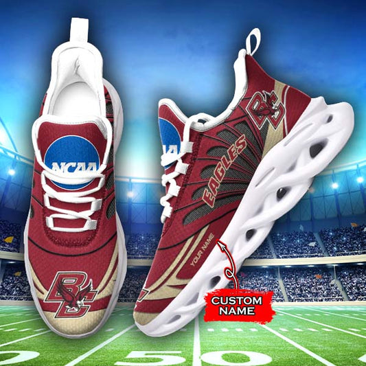 Ideafootwear Boston College Eagles NCAA Max Soul Shoes Sneakers For Men And Women
