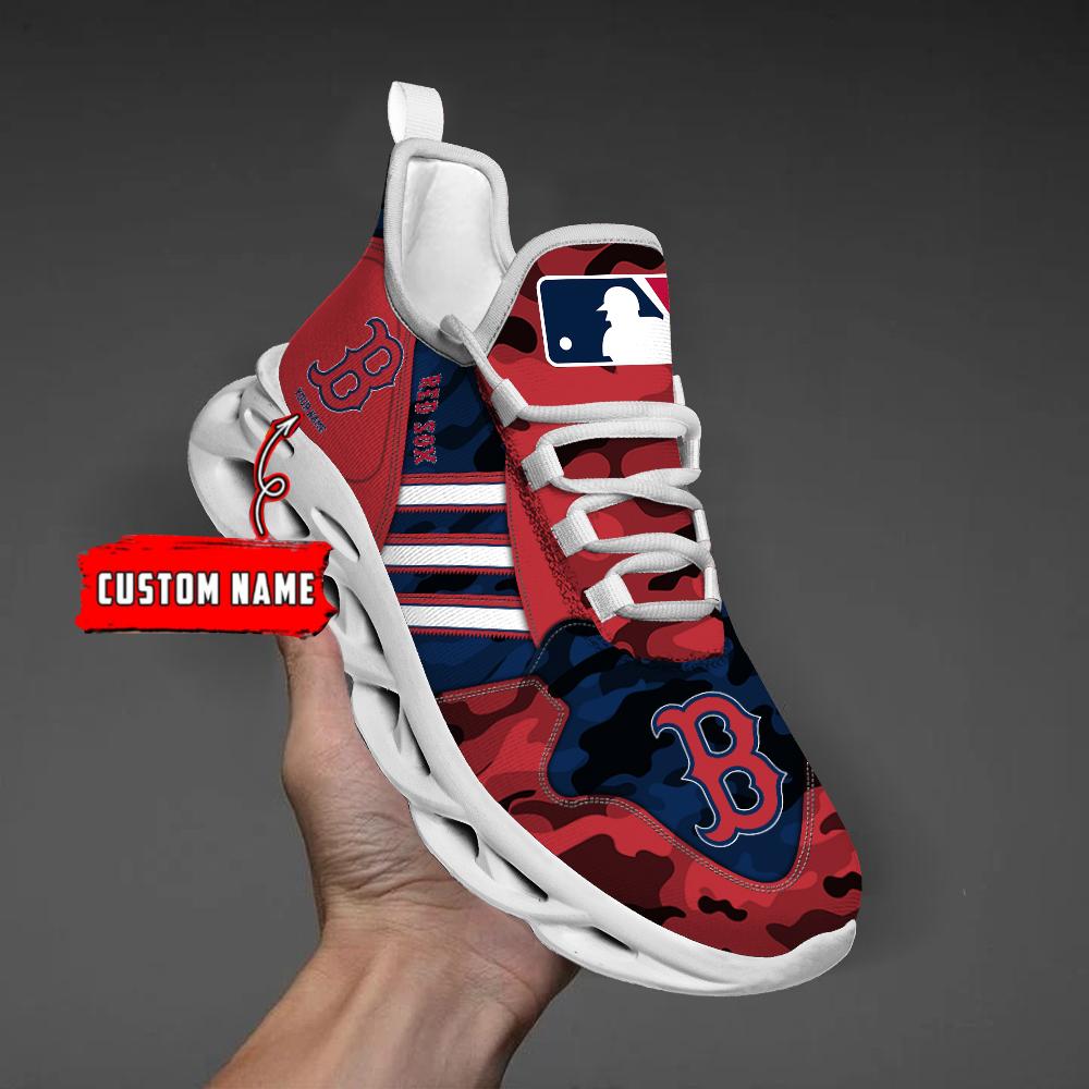 Ideafootwear Boston Red Sox Max Soul Shoes Sneakers For Men And Women