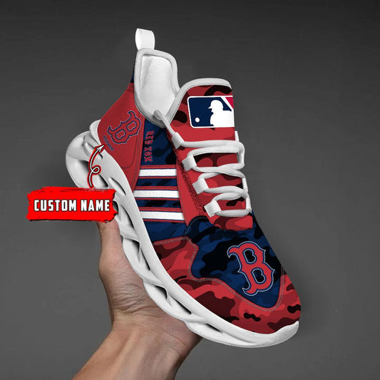 Ideafootwear Boston Red Sox Max Soul Shoes Sneakers For Men And Women