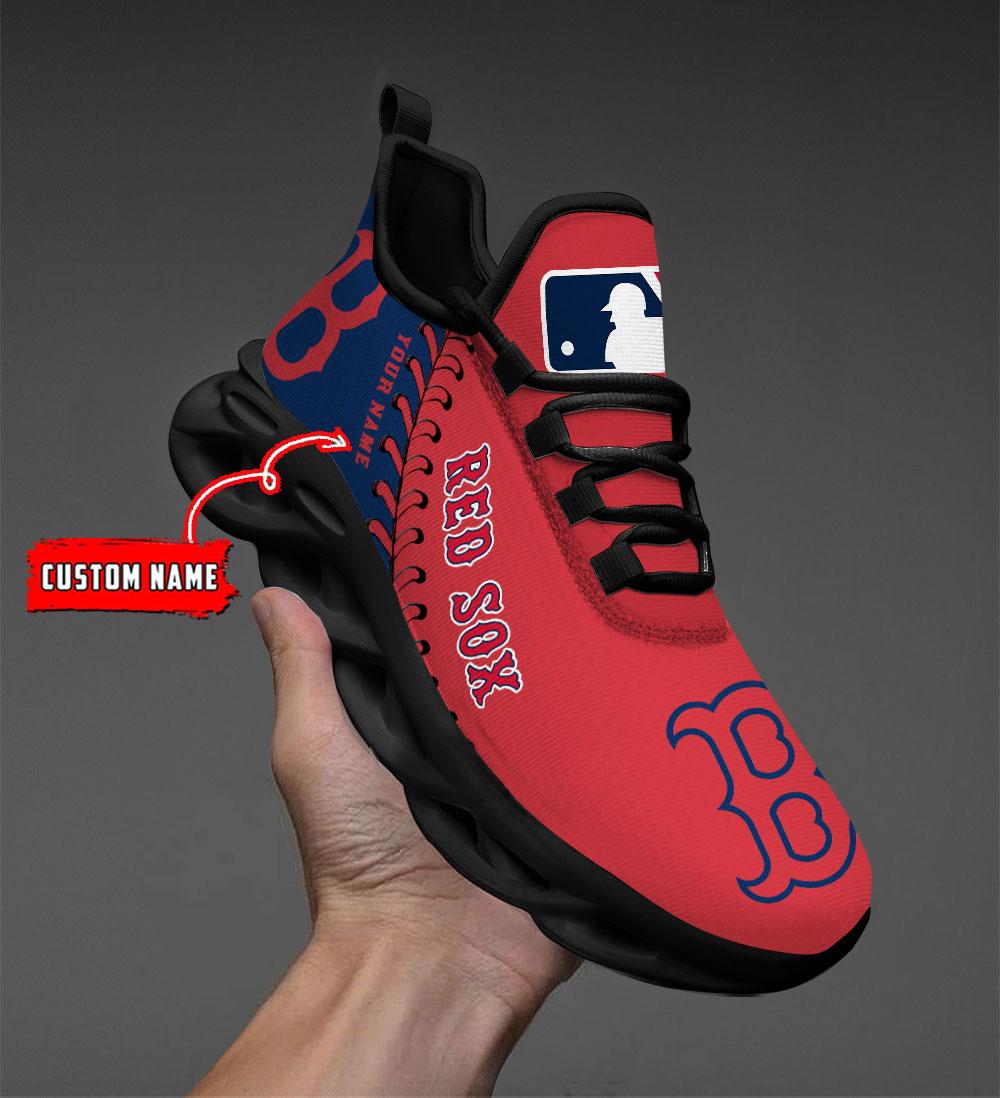 Ideafootwear Boston Red Sox Max Soul Shoes Sneakers For Men And Women