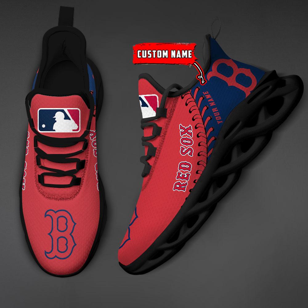 Ideafootwear Boston Red Sox Max Soul Shoes Sneakers For Men And Women