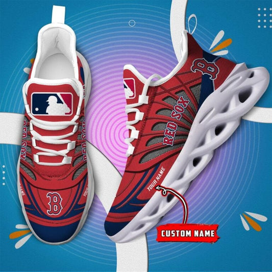 Ideafootwear Boston Red Sox Max Soul Shoes Sneakers For Men And Women