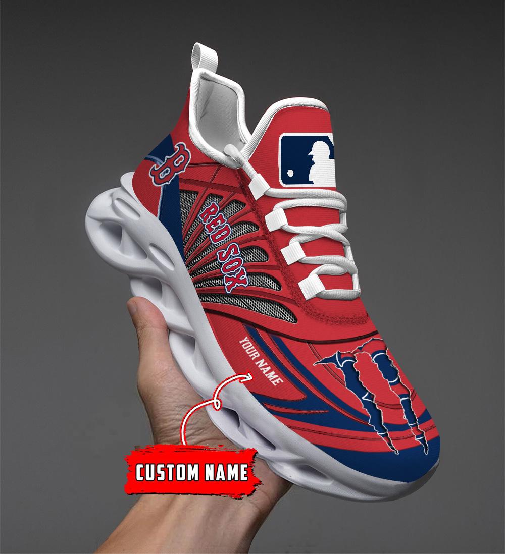 Ideafootwear Boston Red Sox Max Soul Shoes Sneakers For Men And Women