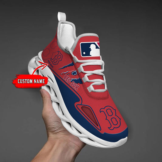 Ideafootwear Boston Red Sox Max Soul Shoes Sneakers For Men And Women