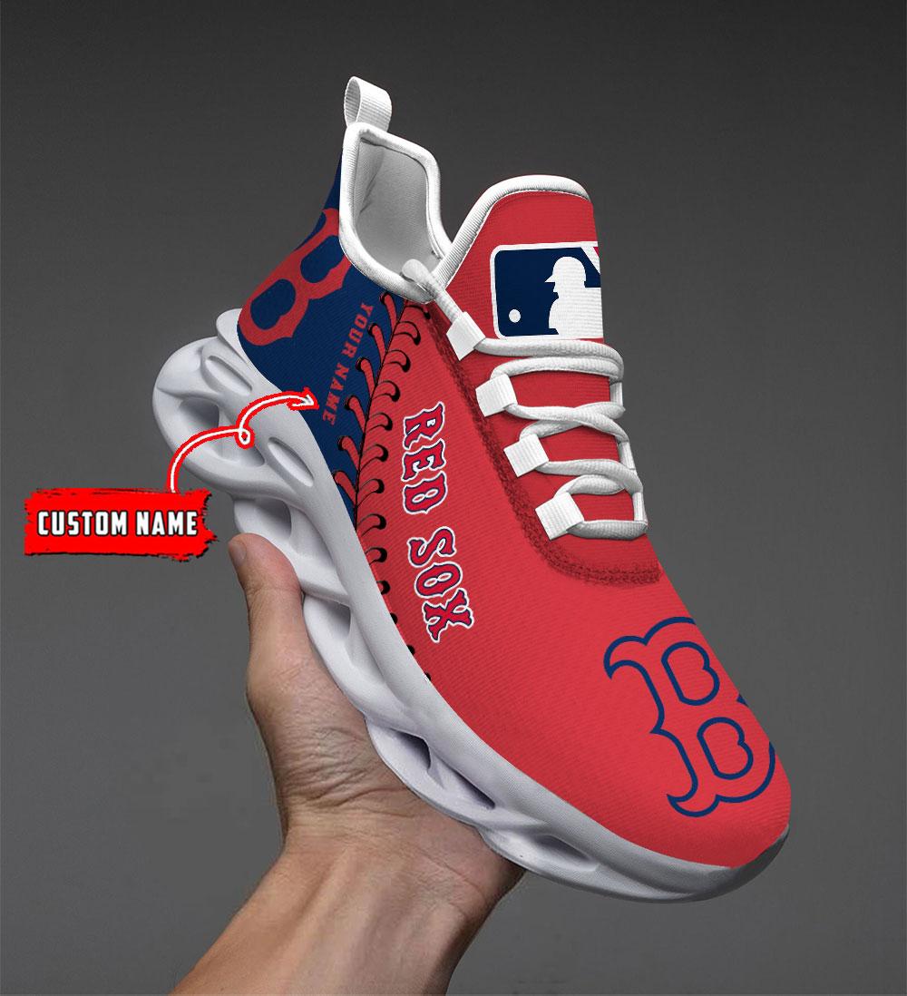 Ideafootwear Boston Red Sox Max Soul Shoes Sneakers For Men And Women