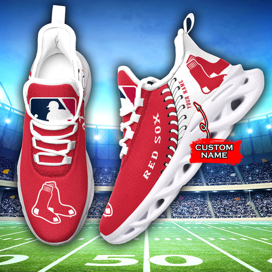 Ideafootwear Boston Red Sox MLB Max Soul Shoes Sneakers For Men And Women