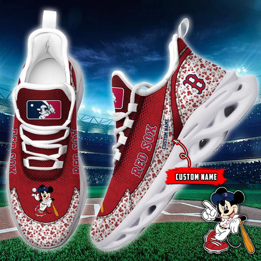 Ideafootwear Boston Red Sox NCAA Max Soul Shoes Sneakers For Men And Women
