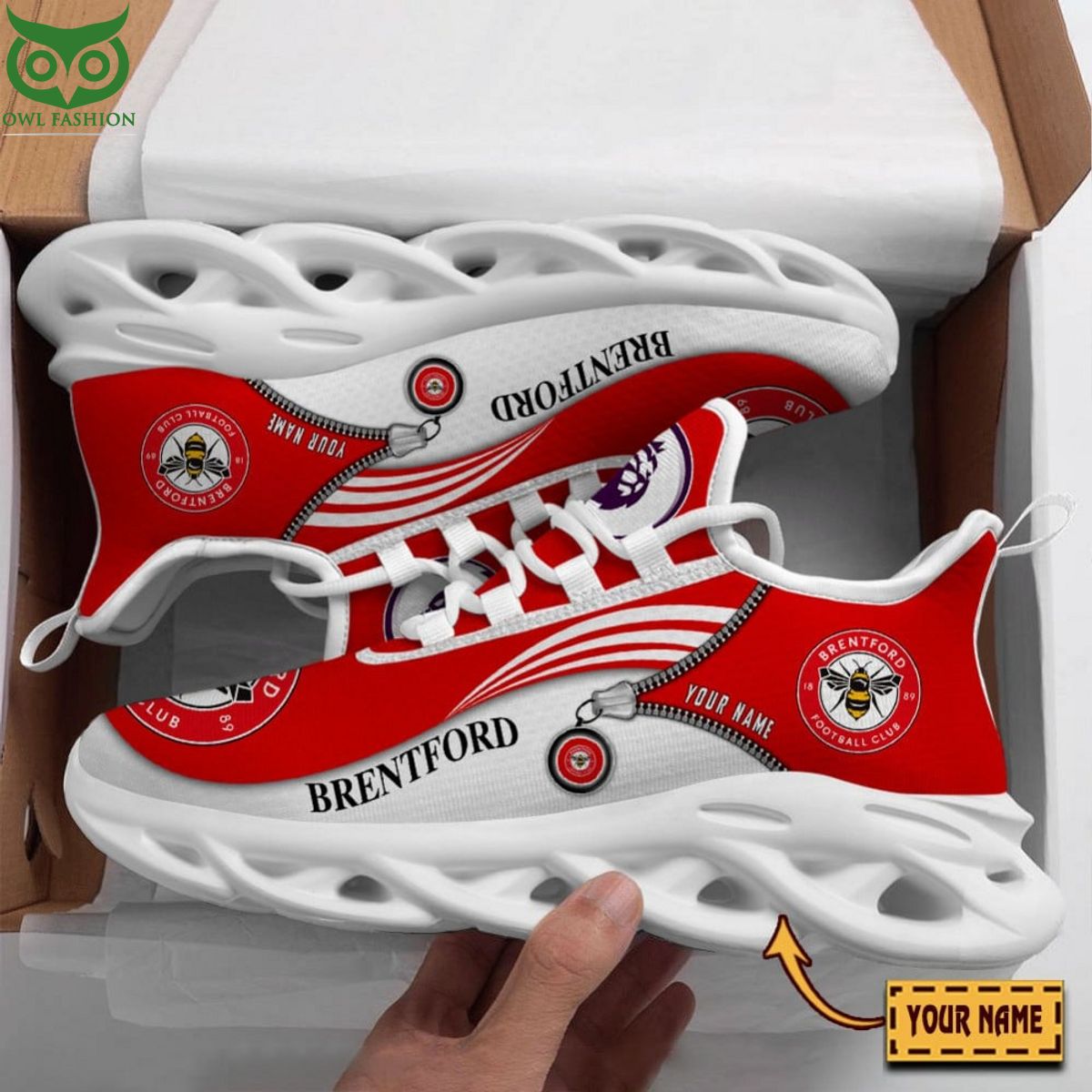 Ideafootwear Brentford FC Max Soul Shoes Sneakers For Men And Women