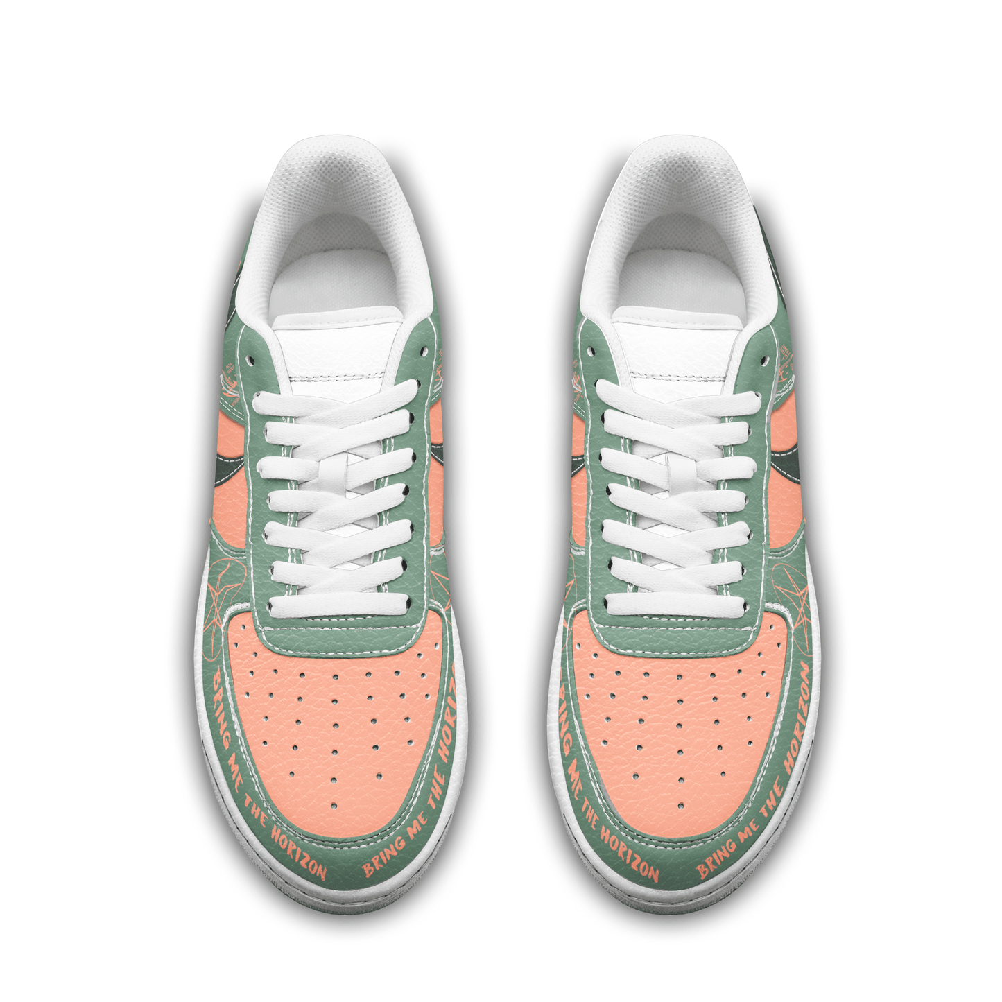 Ideafootwear Bring Me the Horizon Air Low-Top Sneakers Shoes For Men And Women