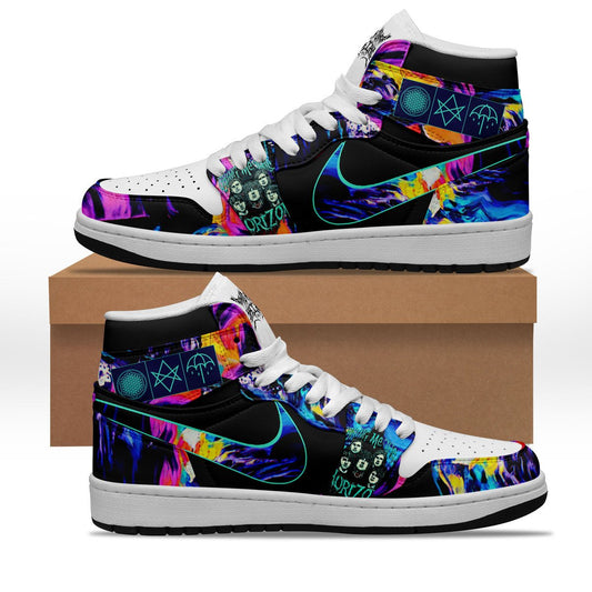Ideafootwear Bring Me the Horizon AJ1 High Sneakers Shoes For Men And Women