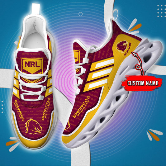Ideafootwear Brisbane Broncos Max Soul Shoes Sneakers For Men And Women