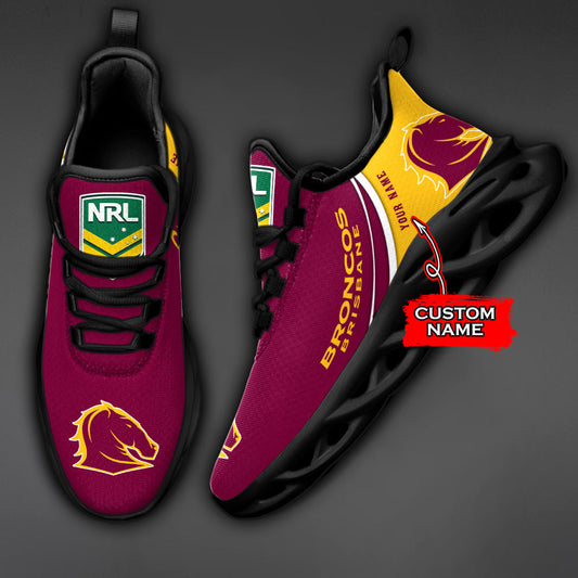 Ideafootwear Brisbane Broncos NRL Max Soul Shoes Sneakers For Men And Women