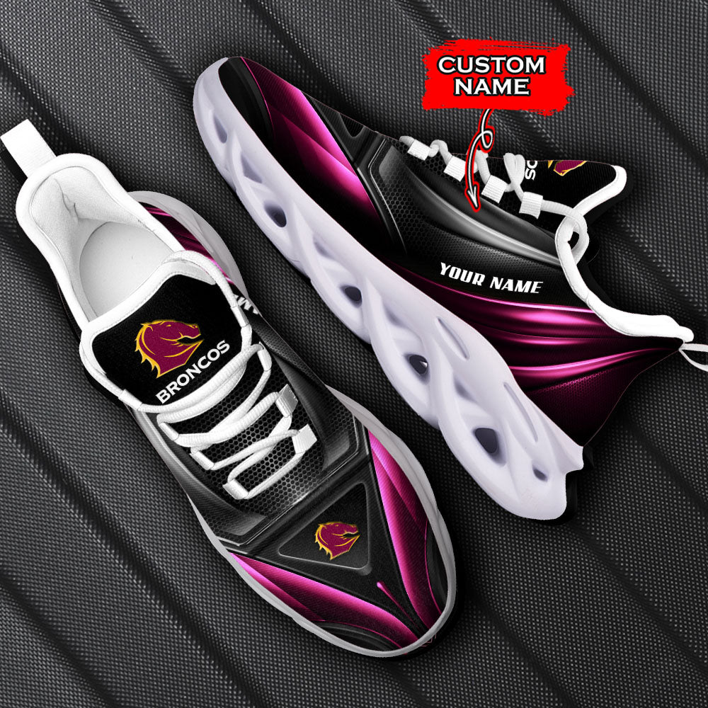 Ideafootwear Brisbane Broncos NRL Max Soul Shoes Sneakers For Men And Women