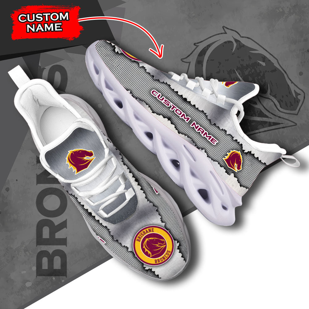 Ideafootwear Brisbane Broncos NRL Max Soul Shoes Sneakers For Men And Women