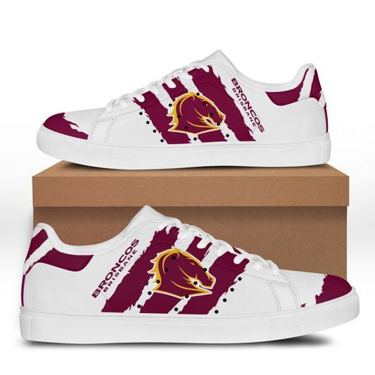 Ideafootwear Brisbane Broncos Skate Stan Shoes Sneakes For Men And Women