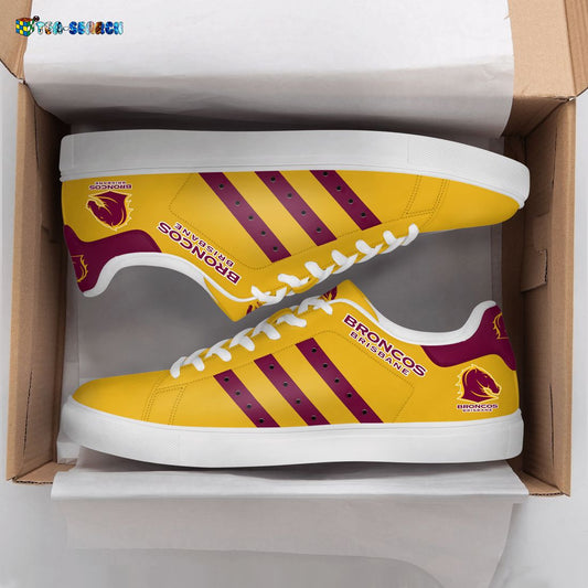 Ideafootwear Brisbane Broncos Skate Stan Shoes Sneakes For Men And Women