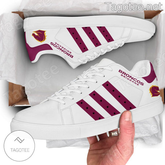 Ideafootwear Brisbane Broncos Skate Stan Shoes Sneakes For Men And Women