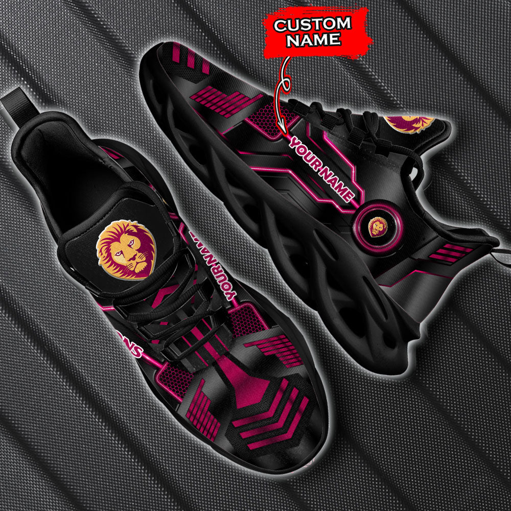 Ideafootwear Brisbane Lions AFL Max Soul Shoes Sneakers For Men And Women