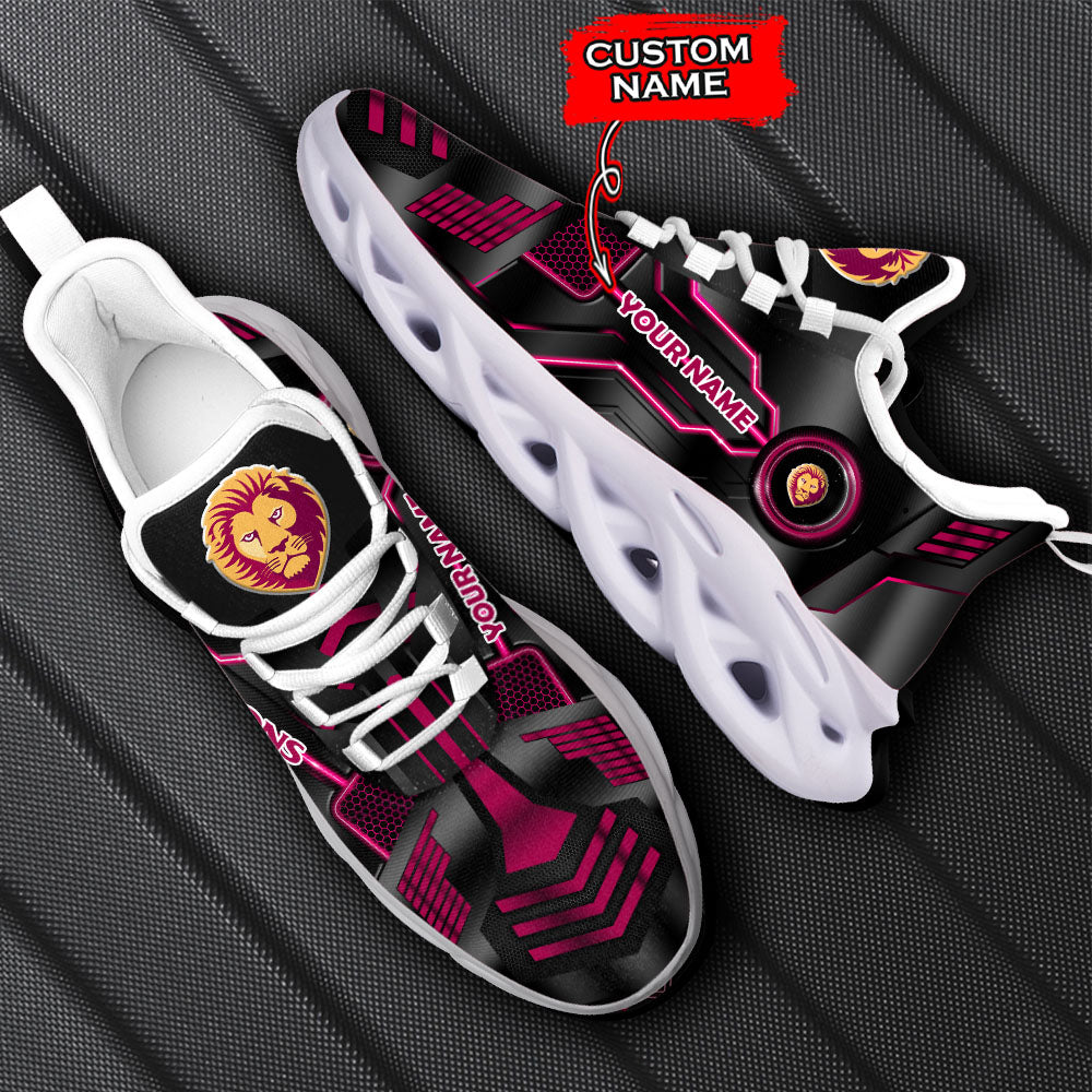 Ideafootwear Brisbane Lions AFL Max Soul Shoes Sneakers For Men And Women