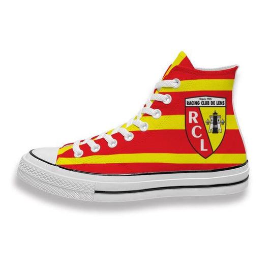 Ideafootwear Brisbane Lions Low Top Canvas Sneakers Shoes For Men And Women
