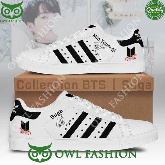 Ideafootwear BTS Suga Min Yoongi Skate Stan Shoes Sneakes For Men And Women
