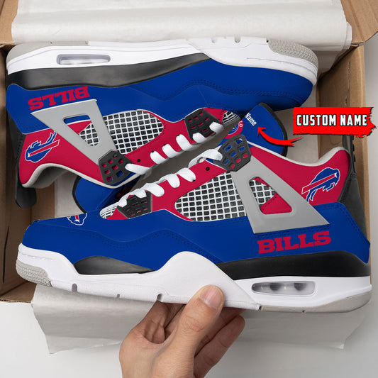 Ideafootwear Buffalo Bills AJ4 Sneakers Shoes For Men And Women