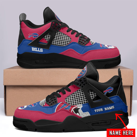 Ideafootwear Buffalo Bills AJ4 Sneakers Shoes For Men And Women