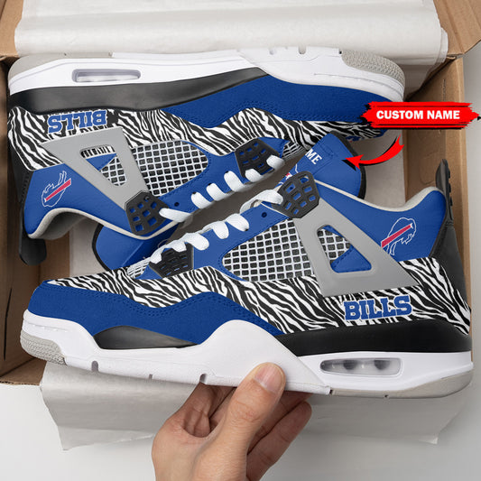 Ideafootwear Buffalo Bills AJ4 Sneakers Shoes For Men And Women