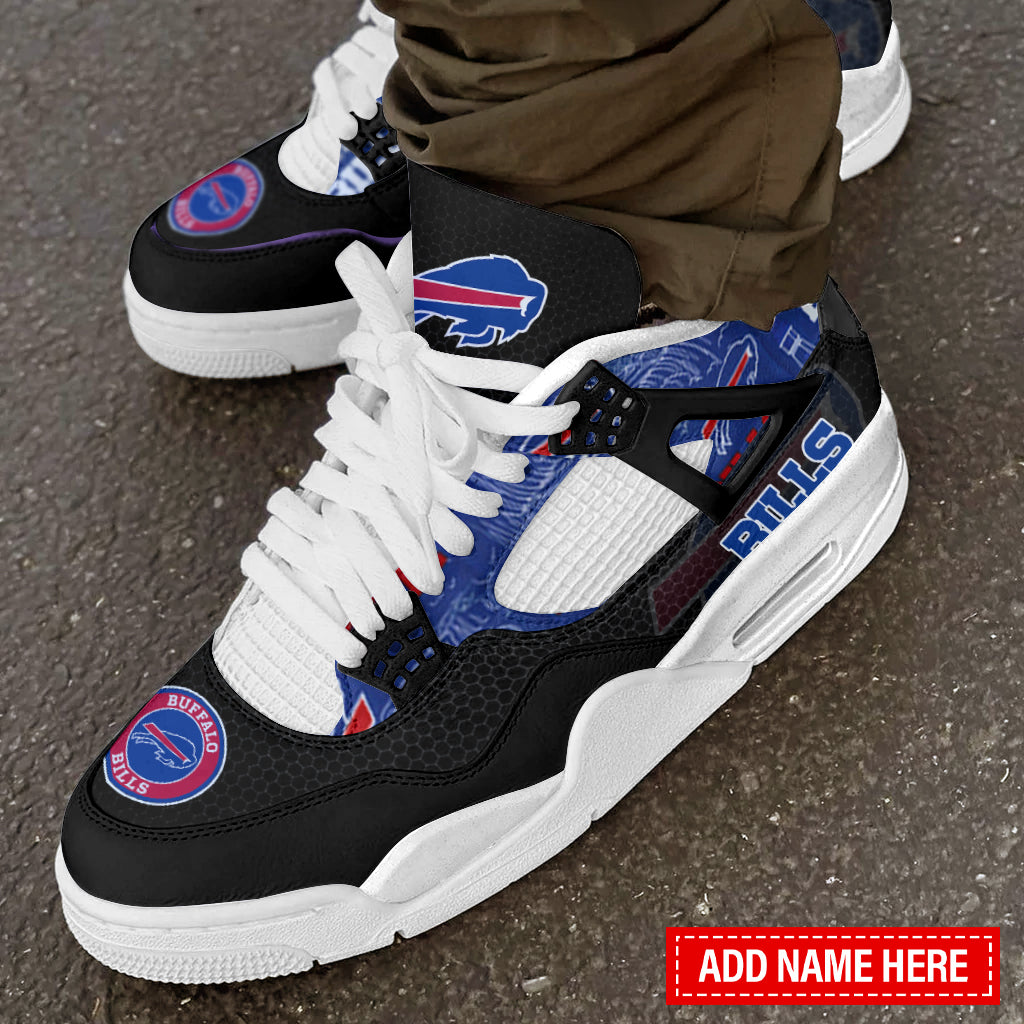 Ideafootwear Buffalo Bills AJ4 Sneakers Shoes For Men And Women