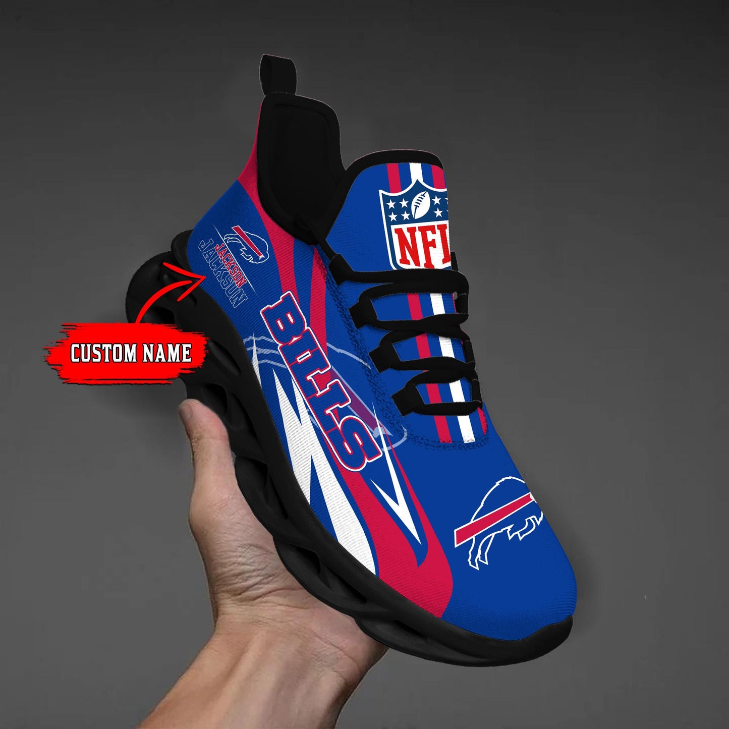 Ideafootwear Buffalo Bills Max Soul Shoes Sneakers For Men And Women