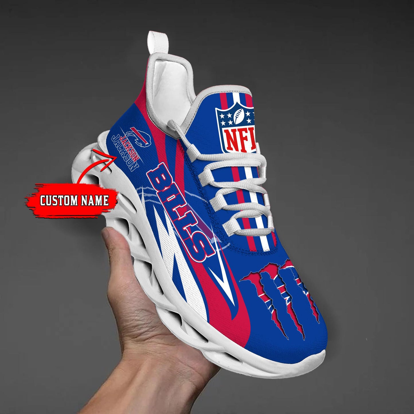 Ideafootwear Buffalo Bills Max Soul Shoes Sneakers For Men And Women