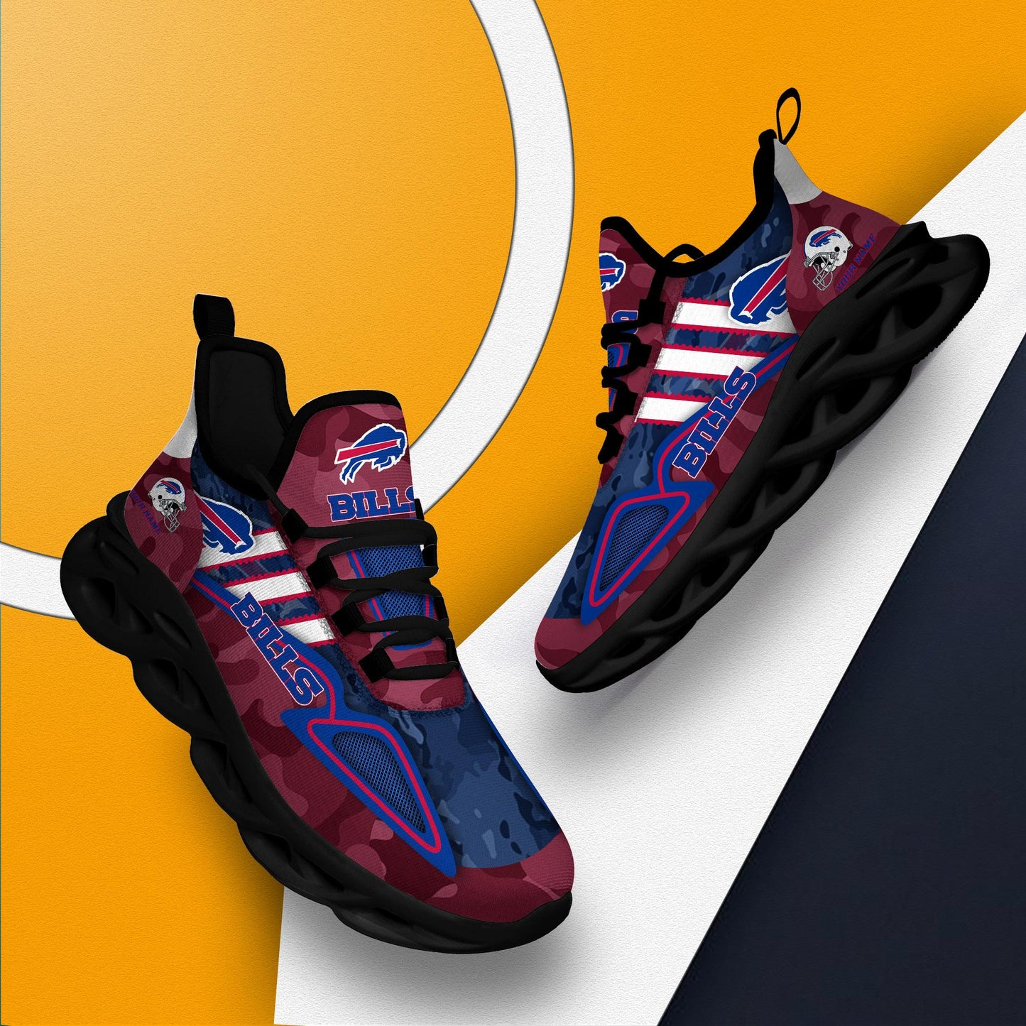 Ideafootwear Buffalo Bills Max Soul Shoes Sneakers For Men And Women