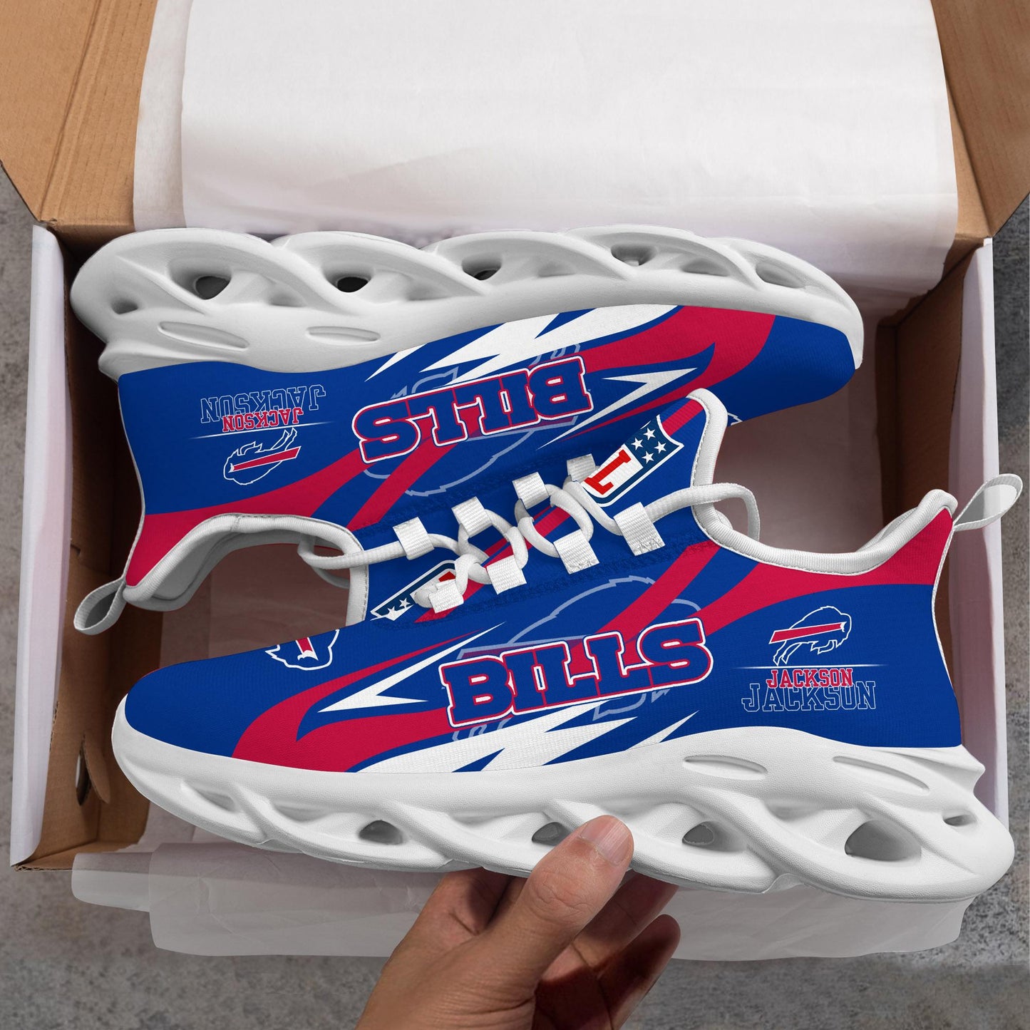 Ideafootwear Buffalo Bills Max Soul Shoes Sneakers For Men And Women