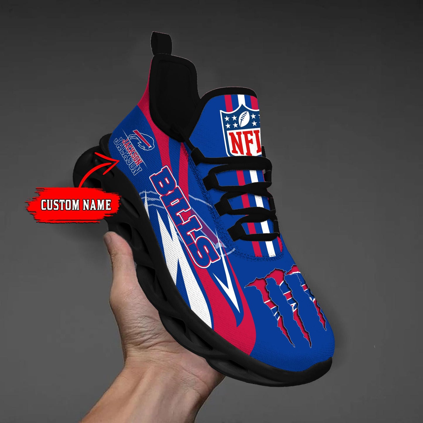 Ideafootwear Buffalo Bills Max Soul Shoes Sneakers For Men And Women