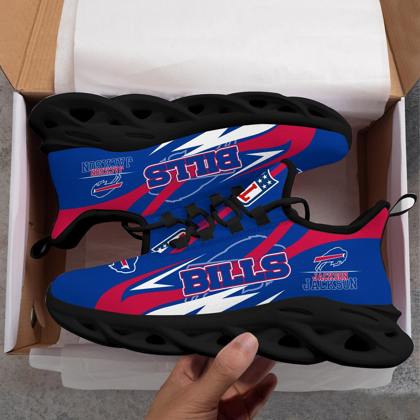 Ideafootwear Buffalo Bills Max Soul Shoes Sneakers For Men And Women