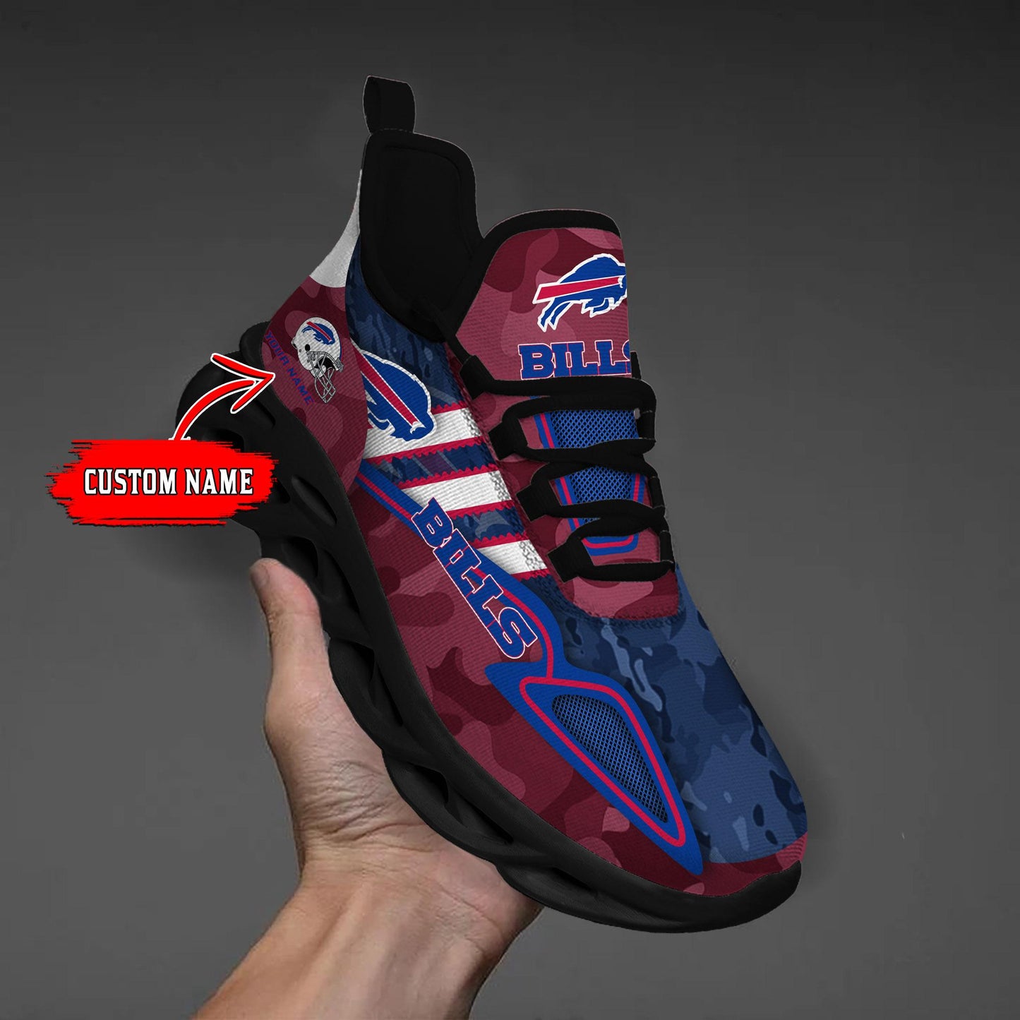 Ideafootwear Buffalo Bills Max Soul Shoes Sneakers For Men And Women