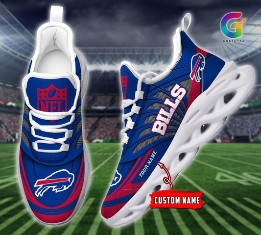 Ideafootwear Buffalo Bills Max Soul Shoes Sneakers For Men And Women