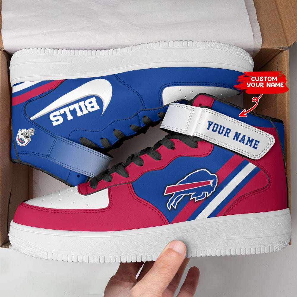 Ideafootwear Buffalo Bills NFL Air Low-Top Sneakers Shoes For Men And Women