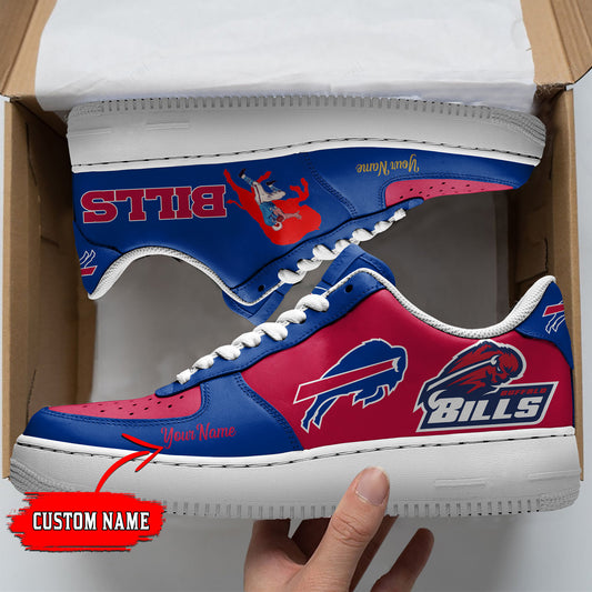 Ideafootwear Buffalo Bills NFL Air Low-Top Sneakers Shoes For Men And Women