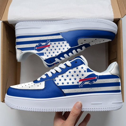 Ideafootwear Buffalo Bills NFL Air Low-Top Sneakers Shoes For Men And Women