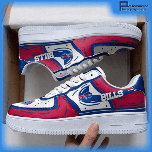 Ideafootwear Buffalo Bills NFL Air Low-Top Sneakers Shoes For Men And Women
