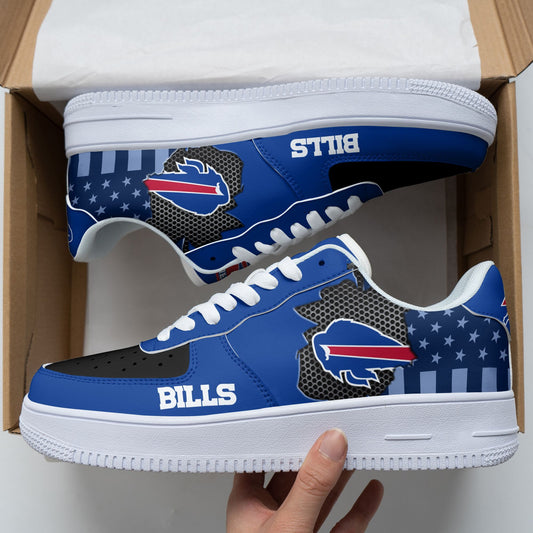 Ideafootwear Buffalo Bills NFL Air Low-Top Sneakers Shoes For Men And Women