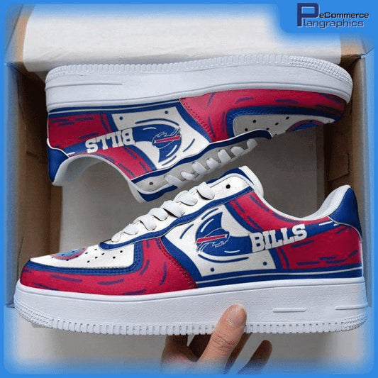 Ideafootwear Buffalo Bills NFL Air Low-Top Sneakers Shoes For Men And Women