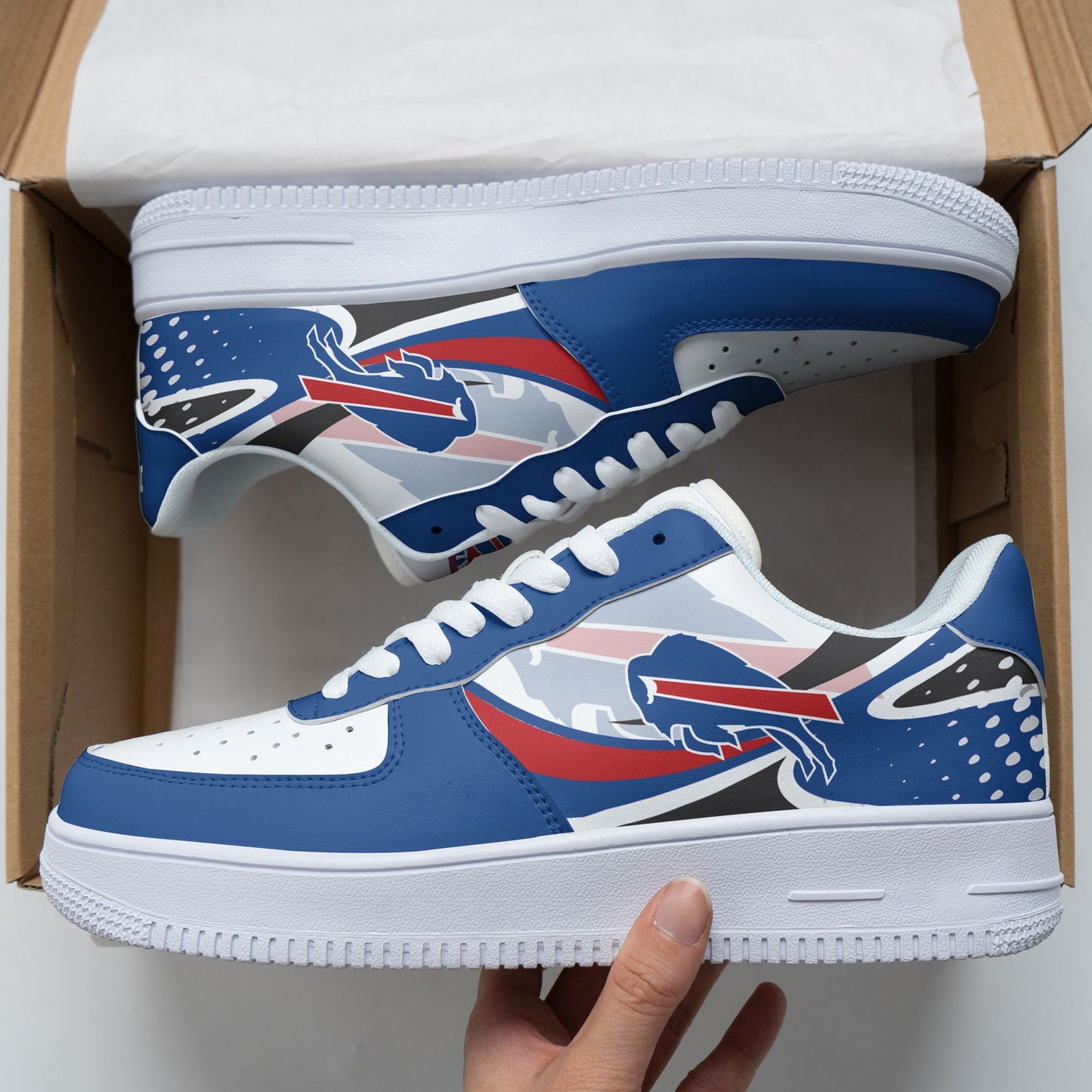 Ideafootwear Buffalo Bills NFL Air Low-Top Sneakers Shoes For Men And Women