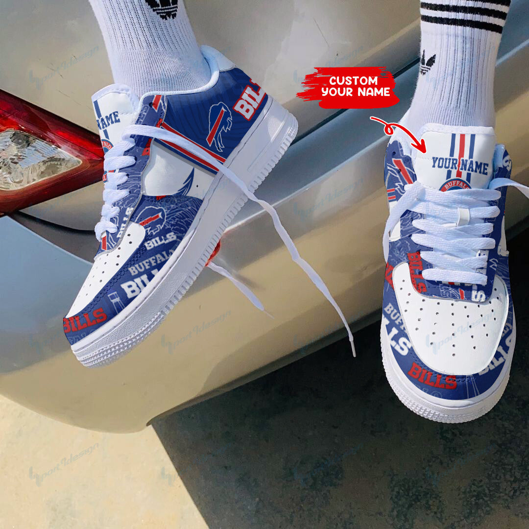 Ideafootwear Buffalo Bills NFL Air Low-Top Sneakers Shoes For Men And Women