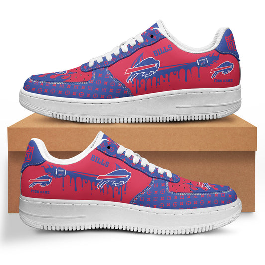 Ideafootwear Buffalo Bills NFL Air Low-Top Sneakers Shoes For Men And Women